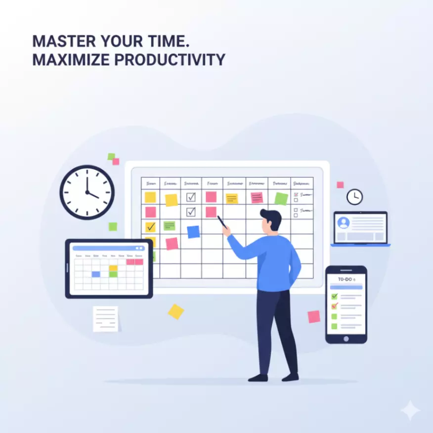 Person completing a quick task using the 2-minute rule for better management.