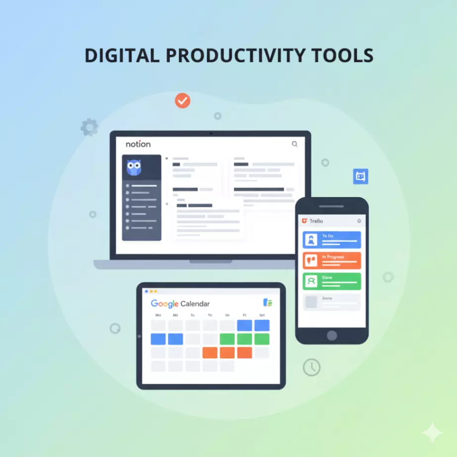 Team illustration showing task delegation as a management tip.