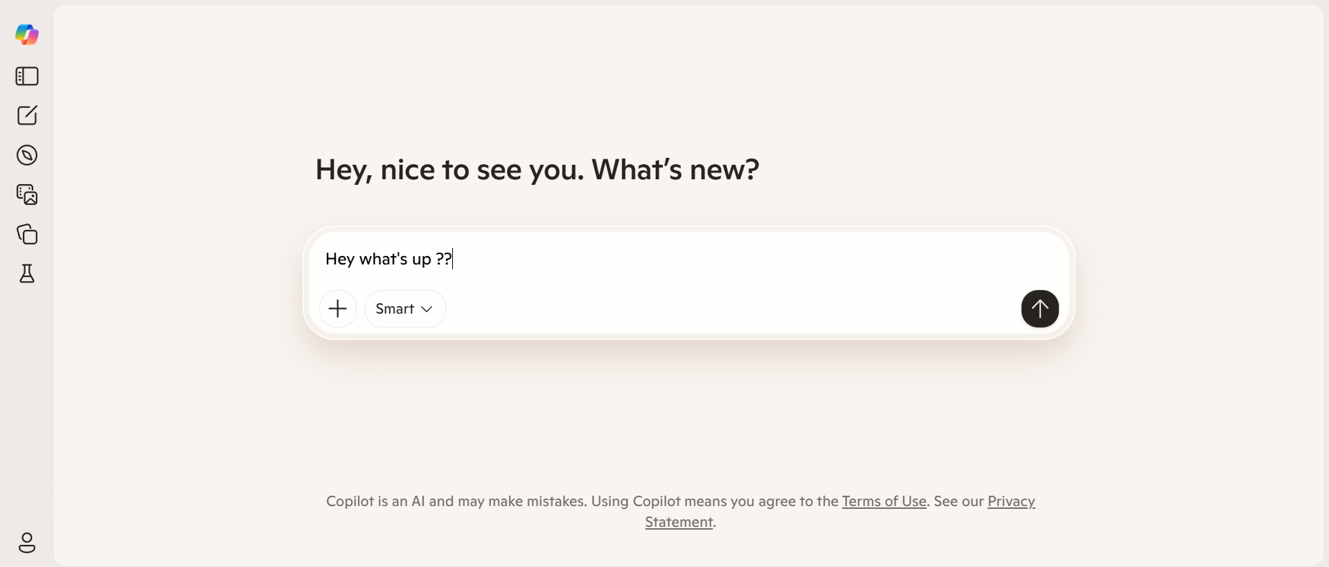 A screenshot of the Microsoft Copilot landing page, a ChatGPT alternative for business productivity.