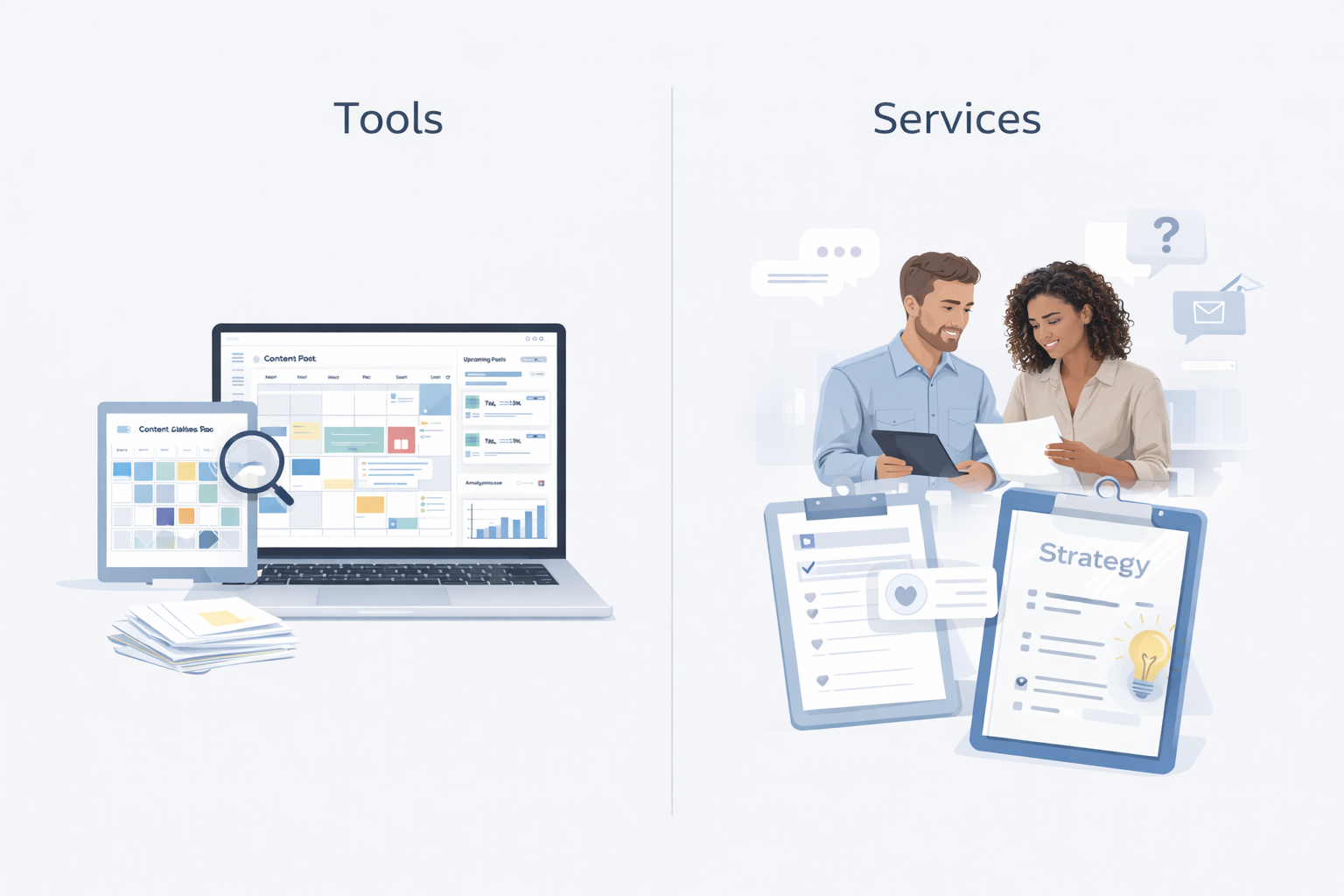 social media management pricing comparison between tools and services for small business