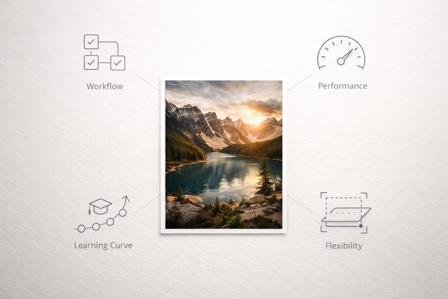 factors that make good photo editing software workflow performance learning curve