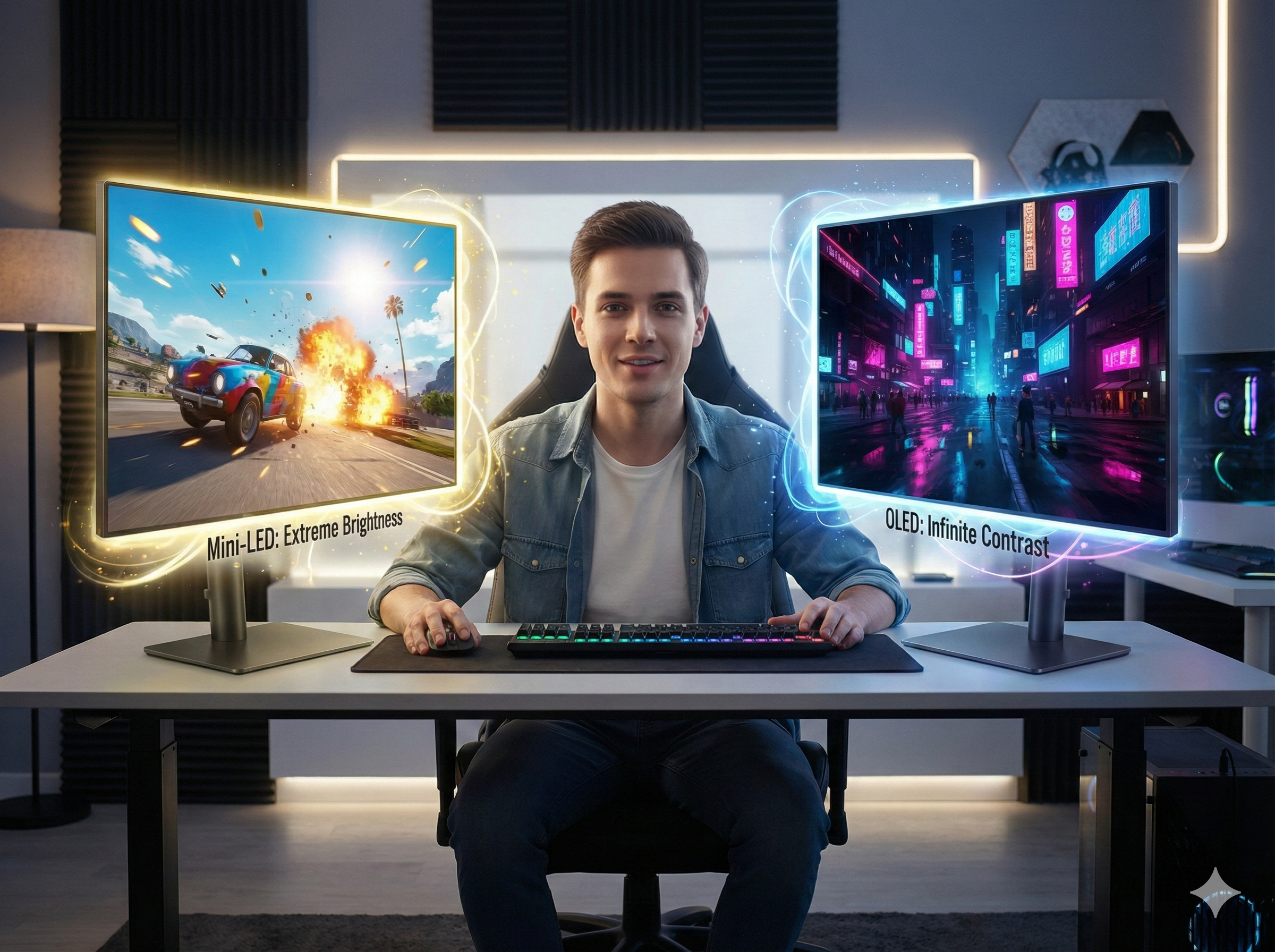 Mini-LED vs. OLED vs. QD-OLED: Best Gaming Monitors 2025